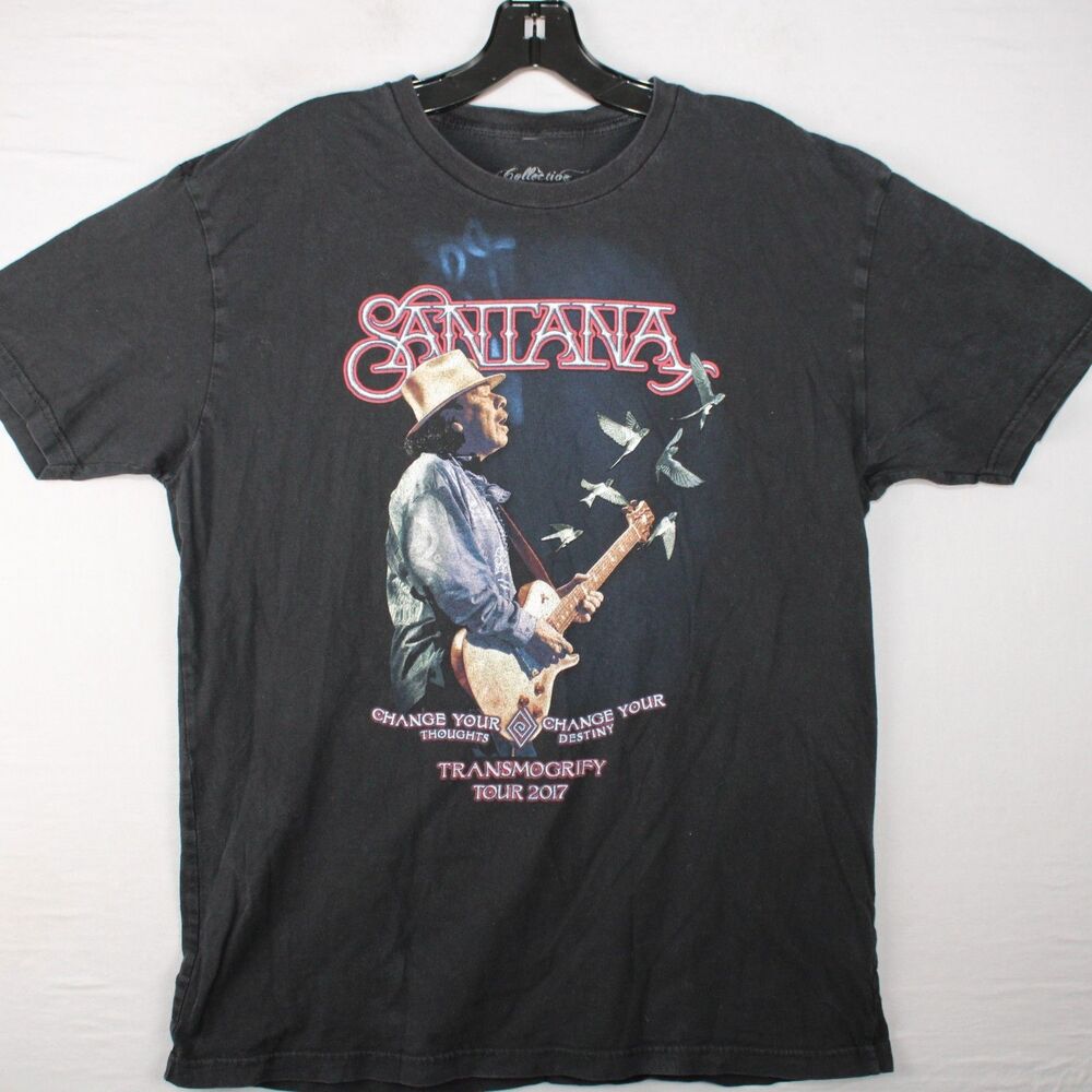 Santana Collective Consciousness Awakening Transmogrify Tour 2017 Large Shirt